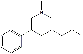 N,N-Dimethyl-β-pentylphenethylamine Struktur