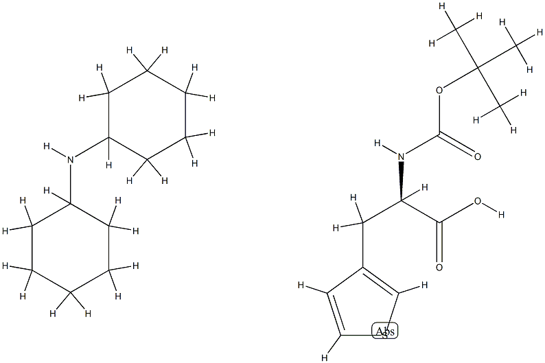 Boc-β-(3-thienyl)-D-Ala-OH (dicyclohexylammonium) salt
		
	 Struktur