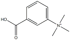 3-(Trimethylaminio)benzoic acidanion Struktur