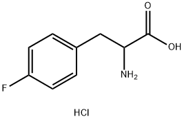 DL-4-fluoro-Phenylalanine hydrochloride (1:1) Struktur