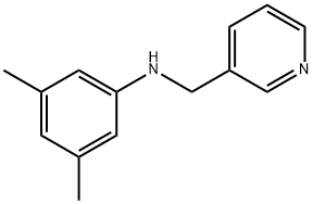 3,5-dimethyl-N-(pyridin-3-ylmethyl)aniline Struktur