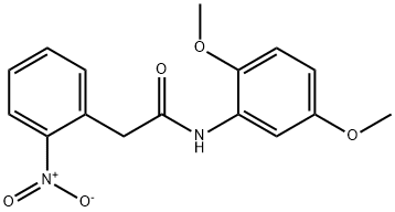 N-(2,5-dimethoxyphenyl)-2-{2-nitrophenyl}acetamide Struktur