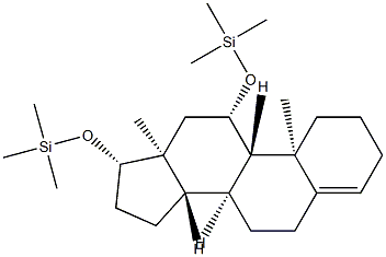 11β,17β-Bis(trimethylsiloxy)androst-4-ene Struktur