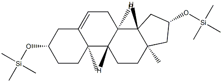 3β,16β-Bis(trimethylsilyloxy)androst-5-ene Struktur