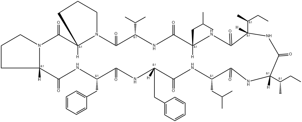 cyclolinopeptide A Struktur