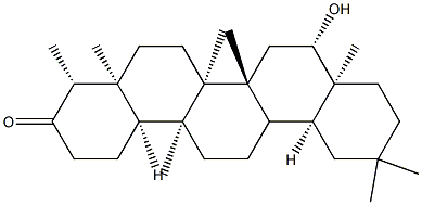 16β-Hydroxy-D:A-friedooleanan-3-one Struktur