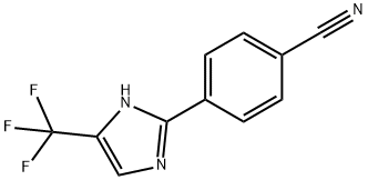 Benzonitrile, 4-[5-(trifluoroMethyl)-1H-iMidazol-2-yl]- Struktur