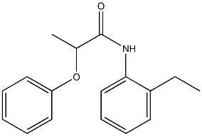 N-(2-ethylphenyl)-2-phenoxypropanamide Struktur