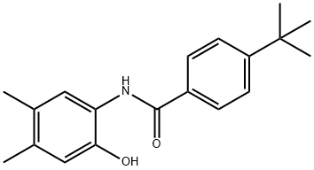 4-tert-butyl-N-(2-hydroxy-4,5-dimethylphenyl)benzamide Struktur