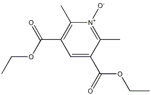 2,6-Dimethyl-1-oxy-pyridine-3,5-dicarboxylic acid diethyl ester Struktur