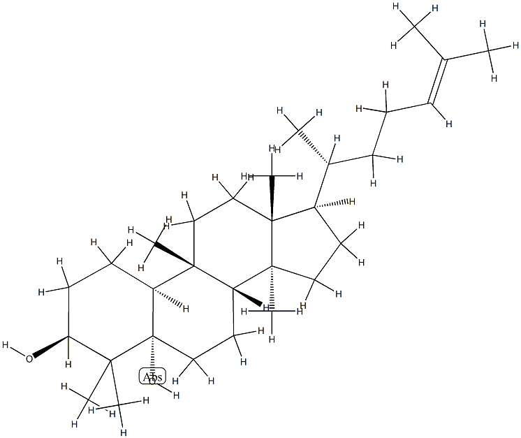 (10α)-9β-Methyl-19-nor-5α-lanost-24-ene-3β,5-diol Struktur