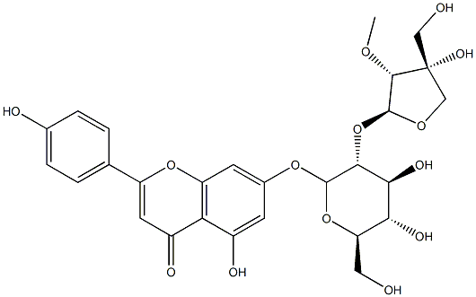 3'-Methoxy apiin Struktur