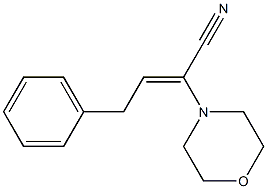 α-Phenethylidene-4-morpholineacetonitrile Struktur