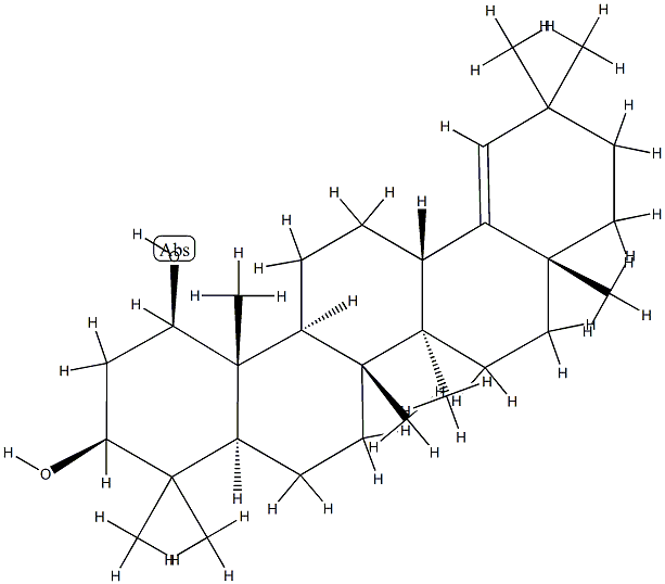 Olean-18-ene-1β,3β-diol Struktur