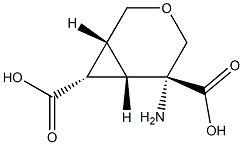 3-Oxabicyclo[4.1.0]heptane-5,7-dicarboxylicacid,5-amino-,(1R,5R,6S,7S)-rel-(9CI) Struktur