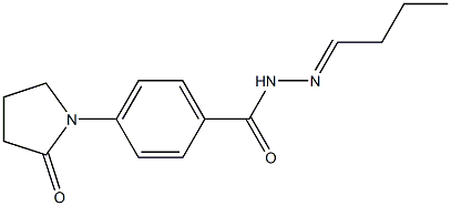 N'-butylidene-4-(2-oxo-1-pyrrolidinyl)benzohydrazide Struktur