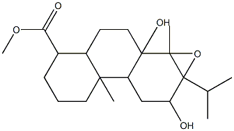 (1aR,3aα,7bα)-Tetradecahydro-1bα,9α-dihydroxy-4,7aβ-dimethyl-9aβ-(1-methylethyl)phenanthro[1,2-b]oxirene-4α-carboxylic acid methyl ester Struktur