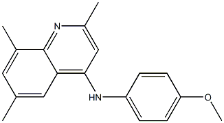 N-(4-methoxyphenyl)-2,6,8-trimethyl-4-quinolinamine Struktur