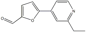 2-Furancarboxaldehyde,5-(2-ethyl-4-pyridinyl)-(9CI) Struktur