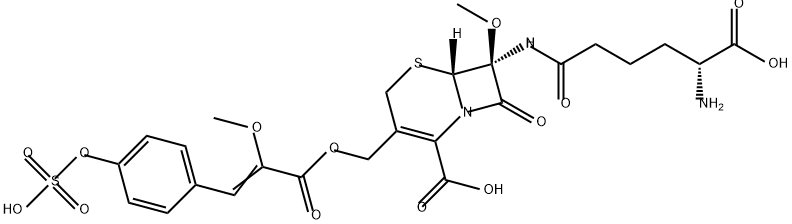 O-Sulfocephamycin B Struktur