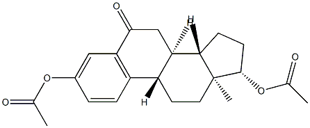 3,17β-Bis(acetyloxy)-1,3,5(10)-estratrien-6-one Struktur