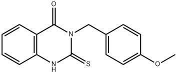 3-[(4-methoxyphenyl)methyl]-2-sulfanylidene-1H-quinazolin-4-one Struktur