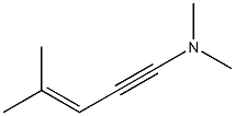 3-Penten-1-yn-1-amine,N,N,4-trimethyl-(9CI) Struktur