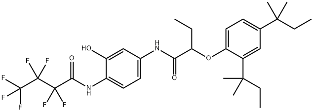 2-FLUOROBUTADIENE-5-(2-(2,4-DI-TERT-AMYLPHENOXY)BUTANAMIDE Struktur