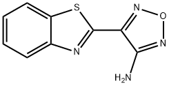 1,2,5-Oxadiazol-3-amine,4-(2-benzothiazolyl)-(9CI) Struktur