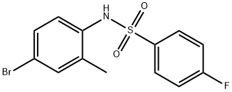 N-(4-bromo-2-methylphenyl)-4-fluorobenzenesulfonamide Struktur