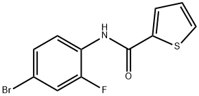 N-(4-bromo-2-fluorophenyl)thiophene-2-carboxamide Struktur