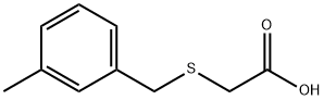 (3-METHYLBENZYL)THIO]ACETIC ACID Struktur