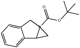 1,1a,6,6a-Tetrahydro-1,6-epiminocycloprop[a]indene-7-carboxylic acid tert-butyl ester Struktur