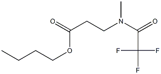 N-Methyl-N-(trifluoroacetyl)-β-alanine butyl ester Struktur