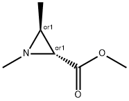 2-Aziridinecarboxylic acid, 1,3-dimethyl-, methyl ester, (2R,3S)-rel- (9CI) Struktur