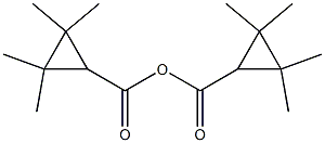 Bis(2,2,3,3-tetramethyl-1-cyclopropanecarboxylic)anhydride Struktur