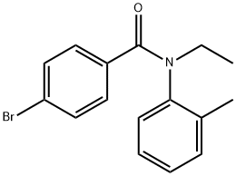 4-bromo-N-ethyl-N-(2-methylphenyl)benzamide Struktur