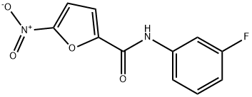 2-Furancarboxamide,N-(3-fluorophenyl)-5-nitro-(9CI) Struktur