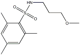 N-(3-methoxypropyl)-2,4,6-trimethylbenzenesulfonamide Struktur