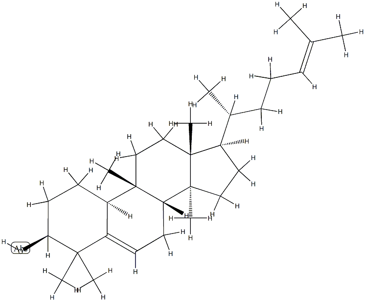 Cucurbita-5,24-dien-3β-ol Struktur