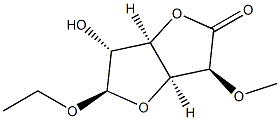 ba-D-Glucofuranosiduronic acid, ethyl 5-O-methyl-, gamma-lactone (9CI) Struktur