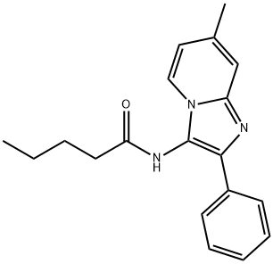 N-(7-methyl-2-phenylimidazo[1,2-a]pyridin-3-yl)pentanamide Struktur