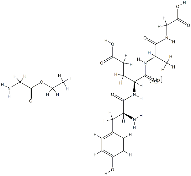 Poly(L-tyrosyl-L-glutamyl-L-alanyl-glycyl)glycine ethyl ester Struktur