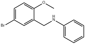 N-(5-bromo-2-methoxybenzyl)aniline Struktur