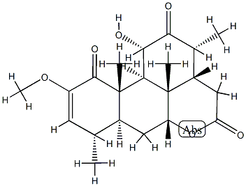 11α-Hydroxy-2-methoxypicras-2-ene-1,12,16-trione Struktur