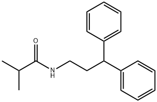 N-(3,3-diphenylpropyl)-2-methylpropanamide Struktur