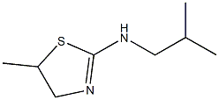 2-Thiazolamine,4,5-dihydro-5-methyl-N-(2-methylpropyl)-(9CI) Struktur