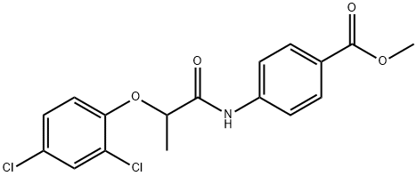 methyl 4-{[2-(2,4-dichlorophenoxy)propanoyl]amino}benzoate Struktur