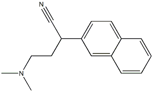 α-[2-(Dimethylamino)ethyl]-2-naphthaleneacetonitrile Struktur