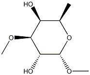 Methyl 6-deoxy-3-O-methyl-α-D-galactopyranoside Struktur